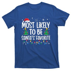 Most Likely To Be SantaS Favorite Family Christmas Matching T-Shirt