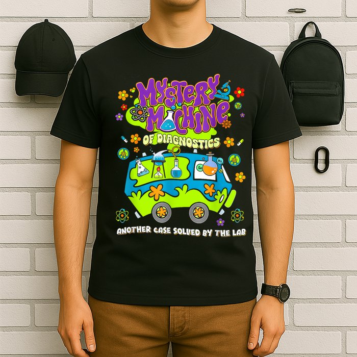 Med Lab Tech Lab Week 2025 Mystery Machine T-Shirt