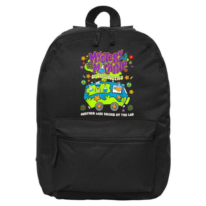 Med Lab Tech Lab Week 2025 Mystery Machine 16 in Basic Backpack