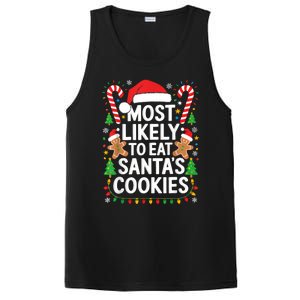 Most Likely To Eat SantaS Cookies Family Christmas PosiCharge Competitor Tank