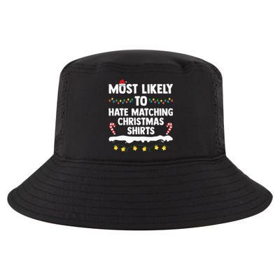 Most Likely To Hate Matching Christmas Xmas Family Group Cool Comfort Performance Bucket Hat