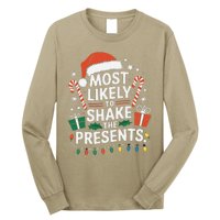 Most Likely To Shake The Presents Family Christmas Matching Long Sleeve Shirt