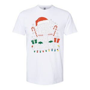 Most Likely To Shake The Presents Family Christmas Matching Softstyle CVC T-Shirt