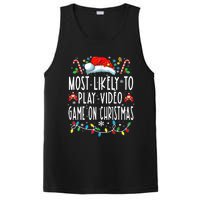 Most Likely To Play Video Games On Christmas Gamer Lovers PosiCharge Competitor Tank