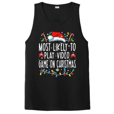 Most Likely To Play Video Games On Christmas Gamer Lovers PosiCharge Competitor Tank