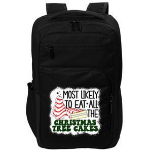 Most likely to eat all the christmas tree cake debbie Impact Tech Backpack