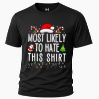 Most Likely To Hate This Family Xmas Pajamas  Cooling Performance Crew T-Shirt