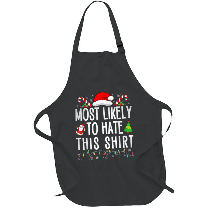 Most Likely To Hate This Family Xmas Pajamas  Apron