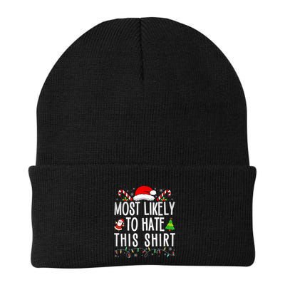 Most Likely To Hate This Family Xmas Pajamas  Beanie