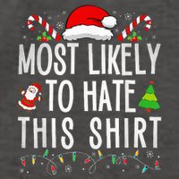 Most Likely To Hate This Family Xmas Pajamas  Vector Backpack