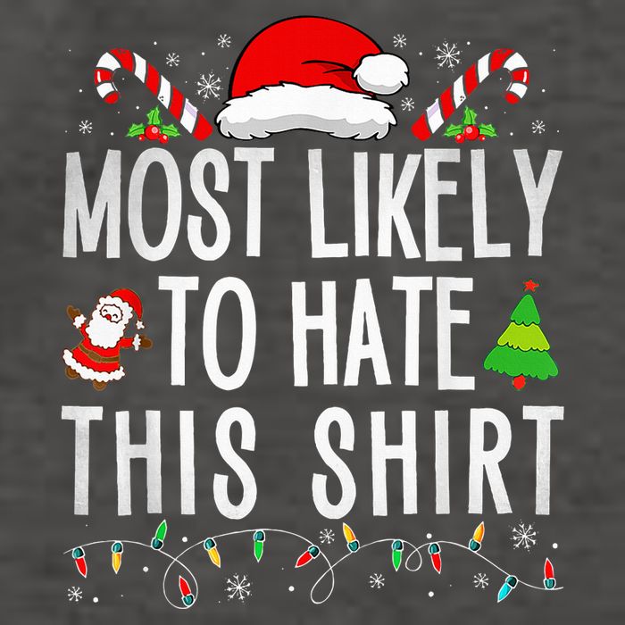 Most Likely To Hate This Family Xmas Pajamas  Vector Backpack