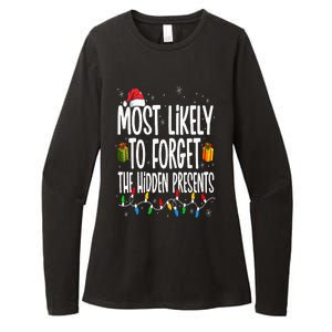 Most Likely To Forget The Hidden Presents Family Christmas Womens CVC Long Sleeve Shirt