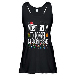 Most Likely To Forget The Hidden Presents Family Christmas Ladies Essential Flowy Tank