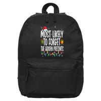 Most Likely To Forget The Hidden Presents Family Christmas 16 in Basic Backpack