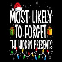 Most Likely To Forget The Hidden Presents Family Christmas 16 in Basic Backpack