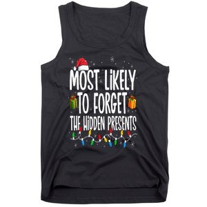 Most Likely To Forget The Hidden Presents Family Christmas Tank Top