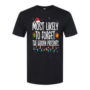 Most Likely To Forget The Hidden Presents Family Christmas Softstyle CVC T-Shirt