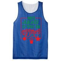 Most Likely To Spike The Eggnog Cute Gift Mesh Reversible Basketball Jersey Tank