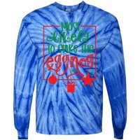 Most Likely To Spike The Eggnog Cute Gift Tie-Dye Long Sleeve Shirt