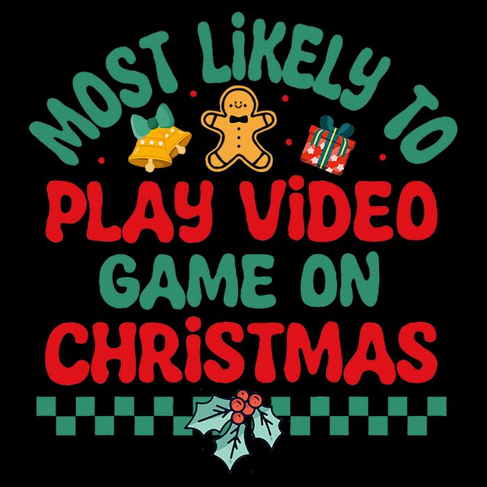 Most Likely To Play Video Game On Christmas Pajamas 16 in Basic Backpack
