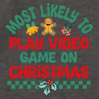Most Likely To Play Video Game On Christmas Pajamas Vector Backpack