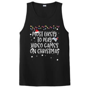 Most Likely To Play Video Games On Christmas Family Gamer PosiCharge Competitor Tank