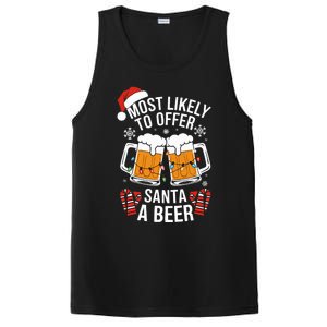 Most Likely To Offer Santa A Beer Christmas Drinking PosiCharge Competitor Tank