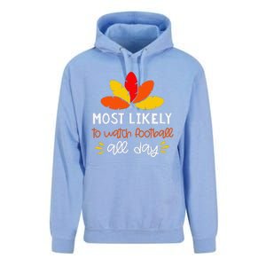 Most Likely To Matching Family Thanksgiving Pajamas Unisex Surf Hoodie