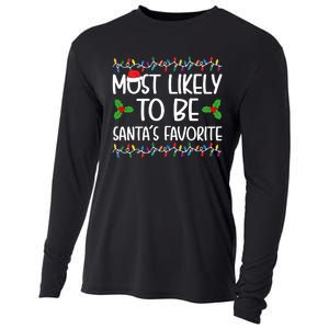 Most Likely To Be SantaS Favorite Christmas Shirts For Family Cooling Performance Long Sleeve Crew