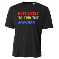 Most Likely To Find The Afikoman Matzah Matzo Cooling Performance Crew T-Shirt