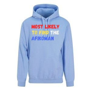 Most Likely To Find The Afikoman Matzah Matzo Unisex Surf Hoodie