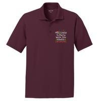 Most Likely To Party With The Elves Christmas Family Funny PosiCharge RacerMesh Polo