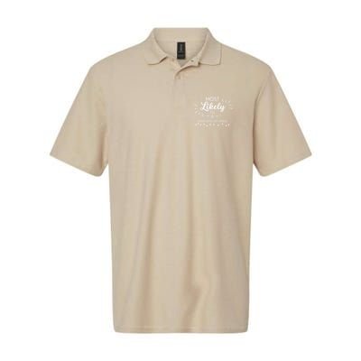 Most Likely To Wrap Gifts Past Minute Funny Christmas Polo