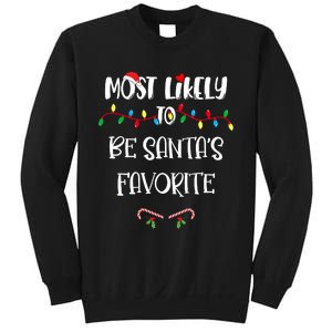 Most Likely To Be Santa’S Favorite Christmas Shirts For Family Sweatshirt