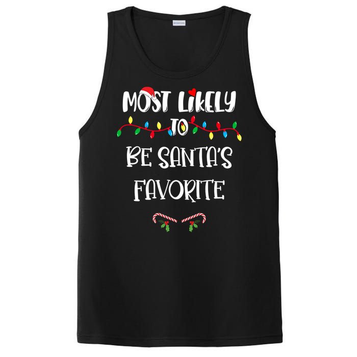 Most Likely To Be Santa’S Favorite Christmas Shirts For Family PosiCharge Competitor Tank