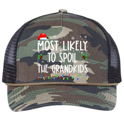 Most Likely To Spoil The Grand Funny Xmas Retro Rope Trucker Hat Cap