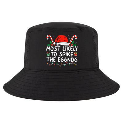 Most Likely To Spike The Eggnog Family Matching Christmas Cool Comfort Performance Bucket Hat