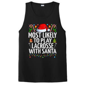 Most Likely To Play Lacrosse With Santa Christmas Lacrosse  PosiCharge Competitor Tank