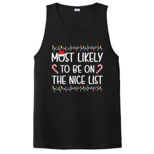 Most Likely To Be On The Nice List Christmas Shirts For Family PosiCharge Competitor Tank