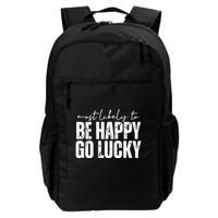 Most Likely To Be Happy Go Lucky St Patricks Day Backpack
