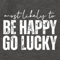 Most Likely To Be Happy Go Lucky St Patricks Day Vector Backpack