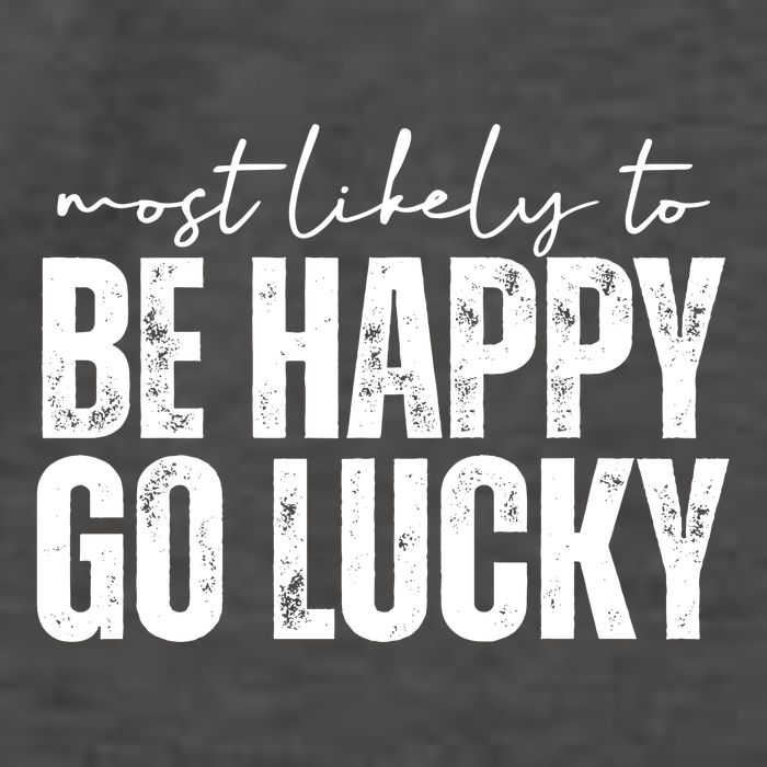 Most Likely To Be Happy Go Lucky St Patricks Day Vector Backpack
