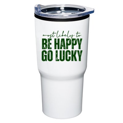 Most Likely To Be Happy Go Lucky St Patricks Day Tumbler