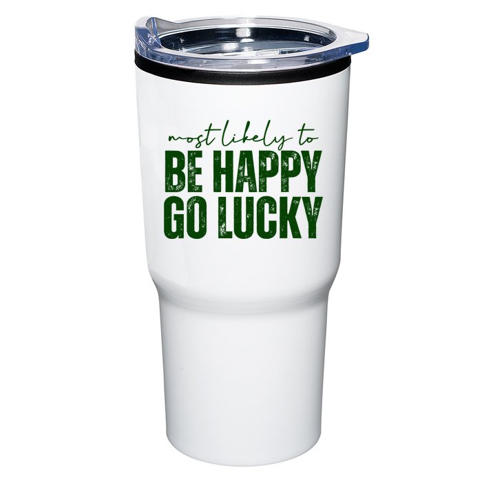 Most Likely To Be Happy Go Lucky St Patricks Day Tumbler