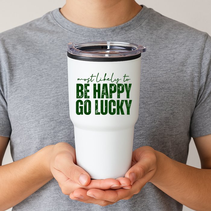 Most Likely To Be Happy Go Lucky St Patricks Day Tumbler