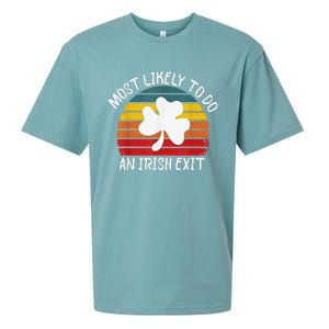 Most Likely To Do An Irish Exit Sueded Cloud Jersey T-Shirt