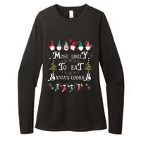 Most Likely To Eat Santas Cookies Family Christmas Holiday Womens CVC Long Sleeve Shirt