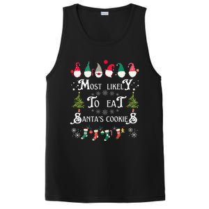 Most Likely To Eat Santas Cookies Family Christmas Holiday PosiCharge Competitor Tank