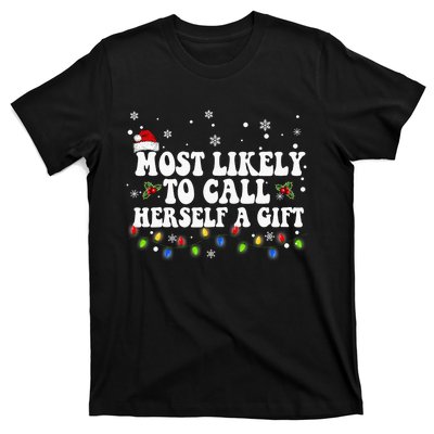 Most Likely To Call Herself Couple Matching Christmas T-Shirt