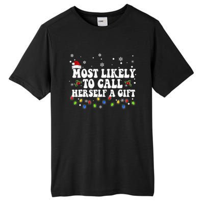 Most Likely To Call Herself Couple Matching Christmas Tall Fusion ChromaSoft Performance T-Shirt